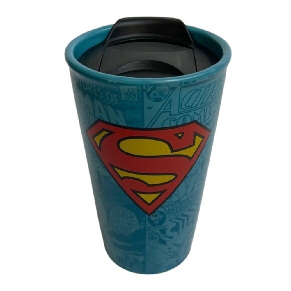 Hallmark Superman DC Comics Blue Travel Mug‎